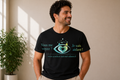 Tee-shirt solidaire noir col rond –  "Vous me voyez? je suis aidant !"