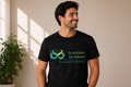 Tee-shirt solidaire noir col rond –  "je soutiens les aidants !"