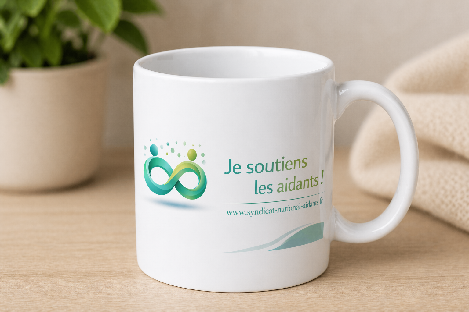 Mug solidaire 330 ml – JE SOUTIENS LES AIDANTS !