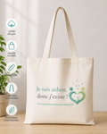 Tote bag solidaire – Je suis aidant, donc j'existe !