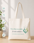 Tote bag solidaire – Fini d'être invisible, Je suis aidant !