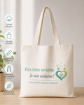 Tote bag solidaire – Fini d'être invisible, Je suis aidante !