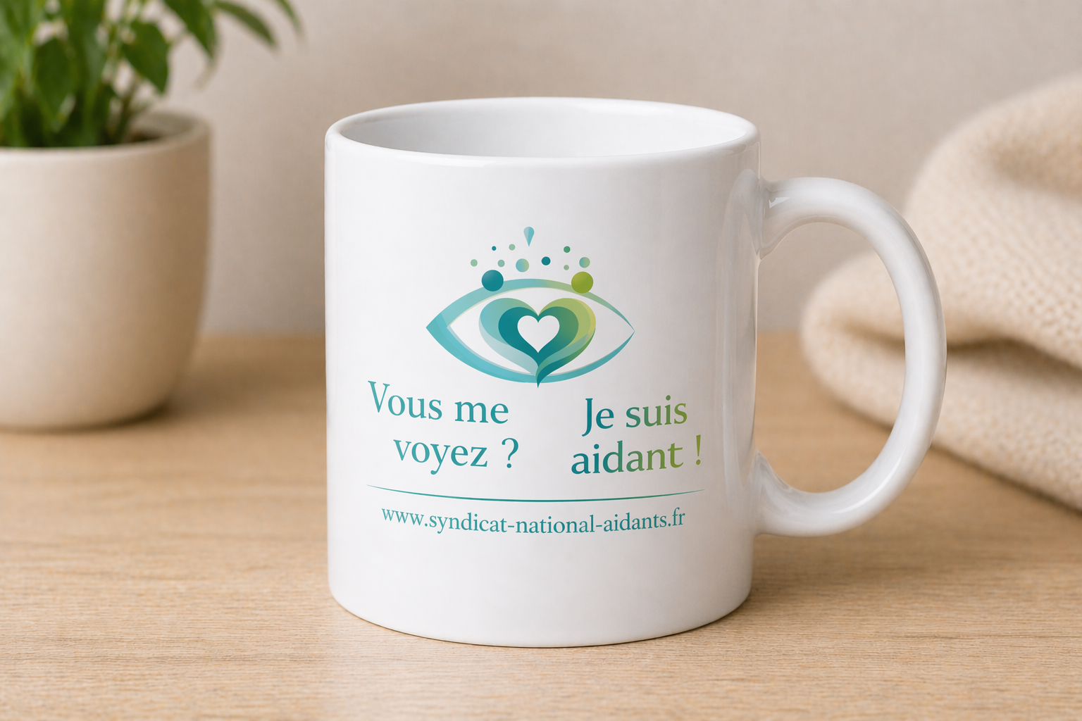 Mug solidaire 330 ml - Vous me voyez ? Je suis aidant !