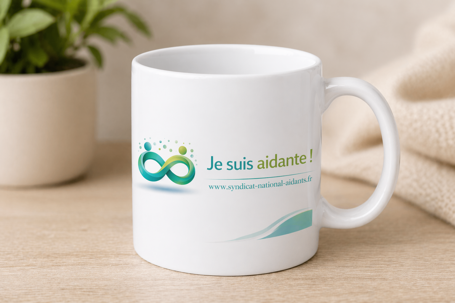 Mug solidaire 330 ml – JE SUIS AIDANTE !