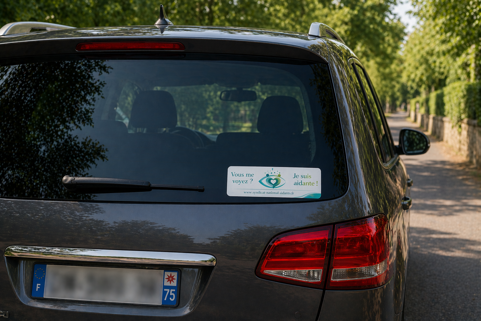 Sticker solidaire – Vous me voyez ?Je suis aidante !