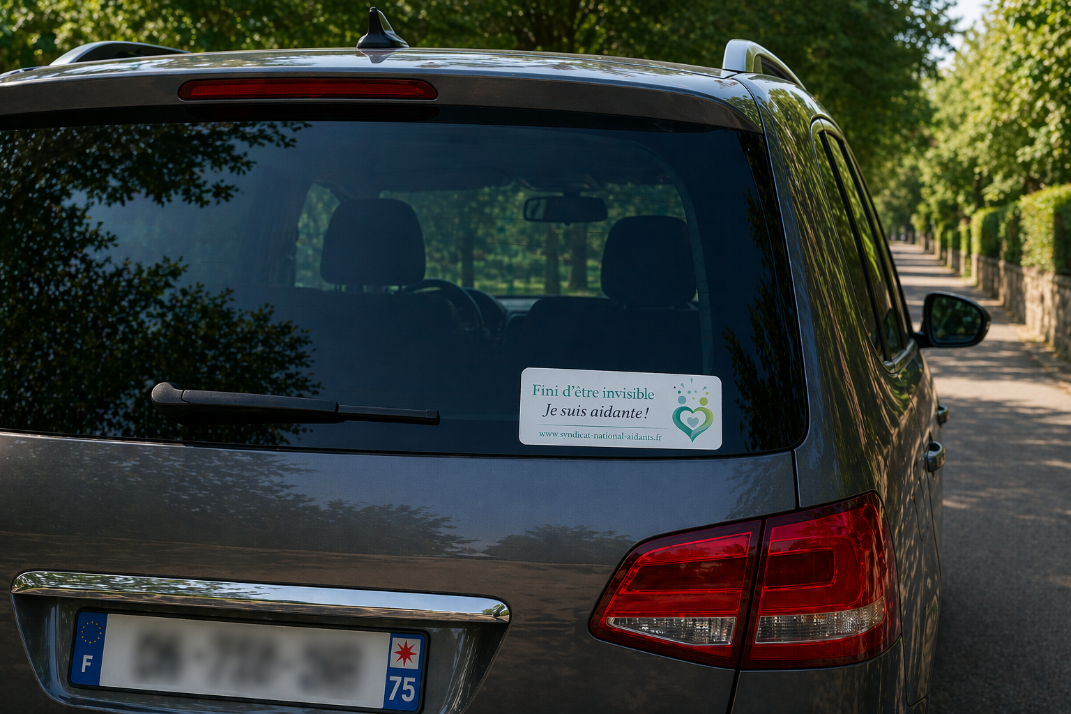 Sticker solidaire – Fini d'être invisible, Je suis aidante !